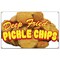 Signmission Pickle Chips Banner Concession Stand Food Truck Single Sided B-Pickle Chips19 - alternate 1